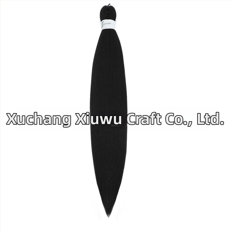 Perucă exotică EZ croită manual, cu păr de mătase autohtonă, lungă și dreaptă