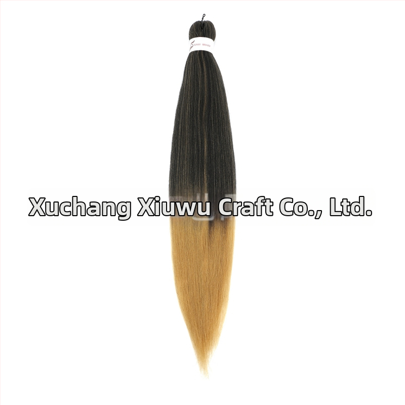 Perucă exotică EZ croită manual, cu păr de mătase autohtonă, lungă și dreaptă