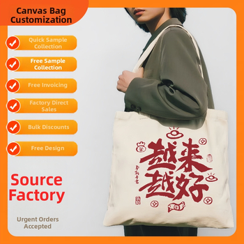 Geantă din canvas cu imprimare a logo-ului – geantă de umăr, material ecologic 12A poliester-cotton, imprimare a logo-ului, metode de imprimare: digital, serigrafie, transfer termic, sublimare, origine: Wenzhou, Zhejiang