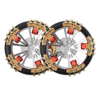Mangán acélból készült hóláncok, hőkezelet, csúszásmentes, autók és SUV-k számára, univerzális illeszkedés sedan, SUV, kereskedelmi jármű, pickup és MPV, hétcsatornás kialakítás