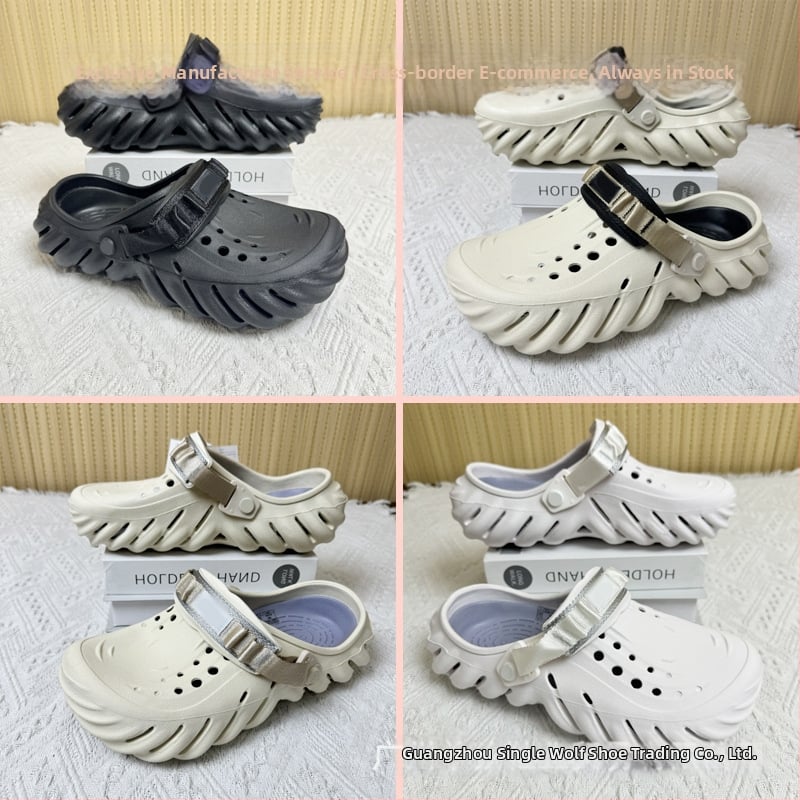 Sandale pentru bărbați — partea superioară și talpa din EVA, rezistente la uzură, pentru patru sezoane, încălțăminte casual outdoor, tehnologie talpă din viscoză