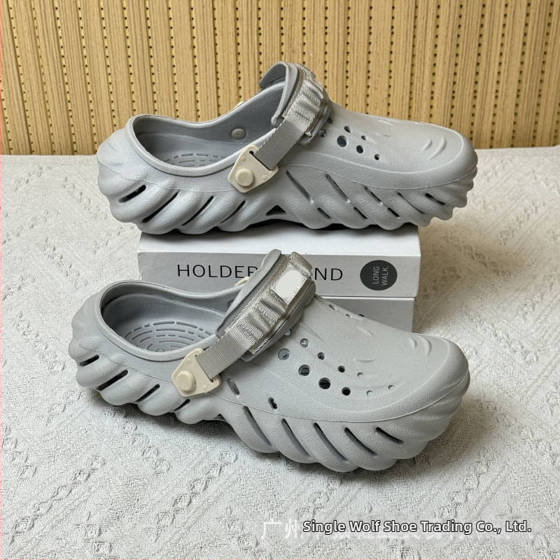 Sandale pentru bărbați — partea superioară și talpa din EVA, rezistente la uzură, pentru patru sezoane, încălțăminte casual outdoor, tehnologie talpă din viscoză