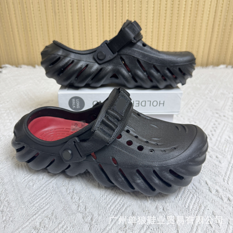 Sandale pentru bărbați — partea superioară și talpa din EVA, rezistente la uzură, pentru patru sezoane, încălțăminte casual outdoor, tehnologie talpă din viscoză