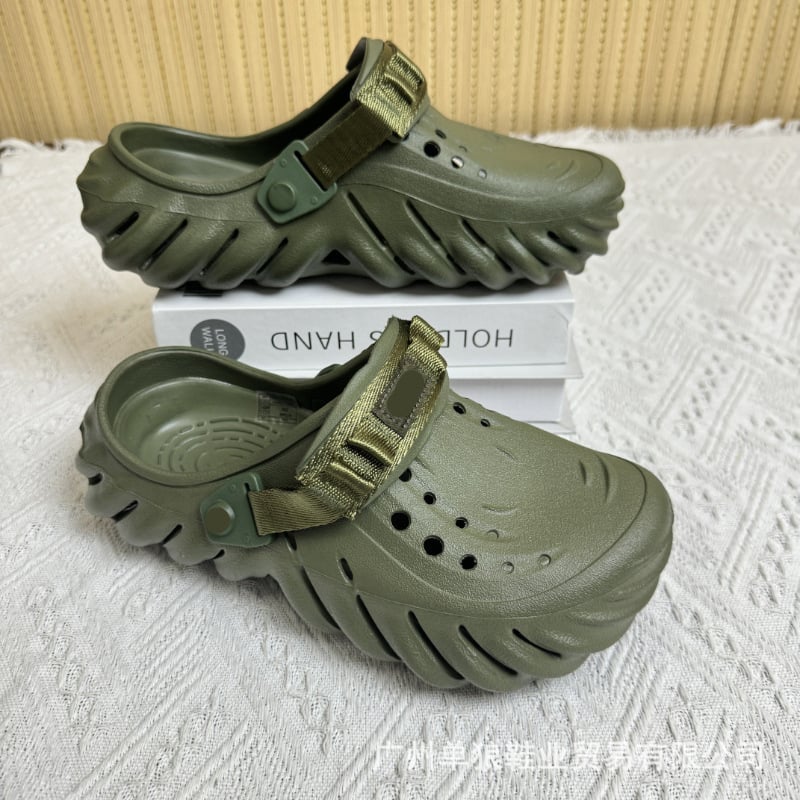 Sandale pentru bărbați — partea superioară și talpa din EVA, rezistente la uzură, pentru patru sezoane, încălțăminte casual outdoor, tehnologie talpă din viscoză