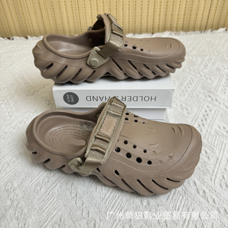 Sandale pentru bărbați — partea superioară și talpa din EVA, rezistente la uzură, pentru patru sezoane, încălțăminte casual outdoor, tehnologie talpă din viscoză