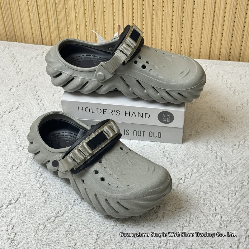 Sandale pentru bărbați — partea superioară și talpa din EVA, rezistente la uzură, pentru patru sezoane, încălțăminte casual outdoor, tehnologie talpă din viscoză