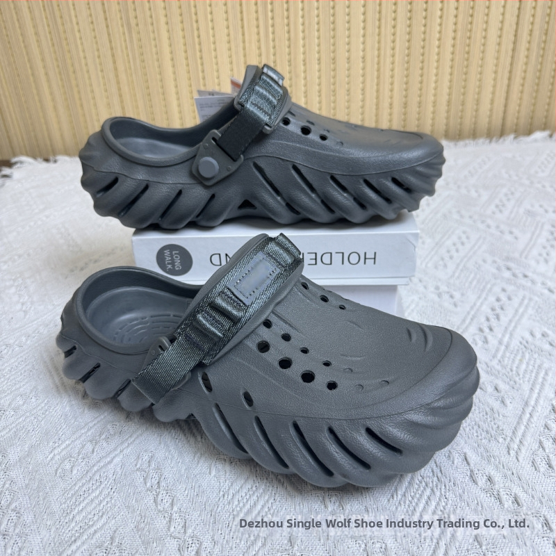 Sandale pentru bărbați — partea superioară și talpa din EVA, rezistente la uzură, pentru patru sezoane, încălțăminte casual outdoor, tehnologie talpă din viscoză