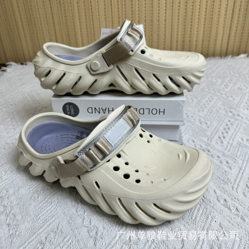 Sandale pentru bărbați — partea superioară și talpa din EVA, rezistente la uzură, pentru patru sezoane, încălțăminte casual outdoor, tehnologie talpă din viscoză