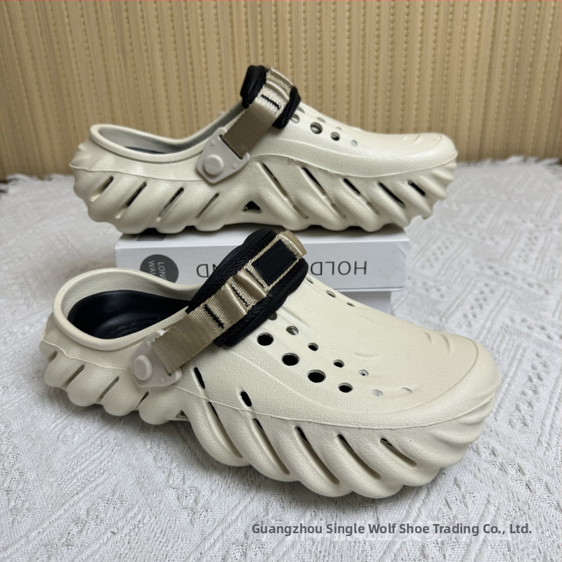 Sandale pentru bărbați — partea superioară și talpa din EVA, rezistente la uzură, pentru patru sezoane, încălțăminte casual outdoor, tehnologie talpă din viscoză