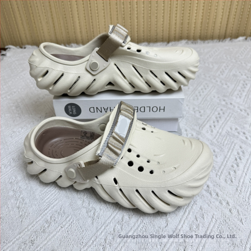 Sandale pentru bărbați — partea superioară și talpa din EVA, rezistente la uzură, pentru patru sezoane, încălțăminte casual outdoor, tehnologie talpă din viscoză