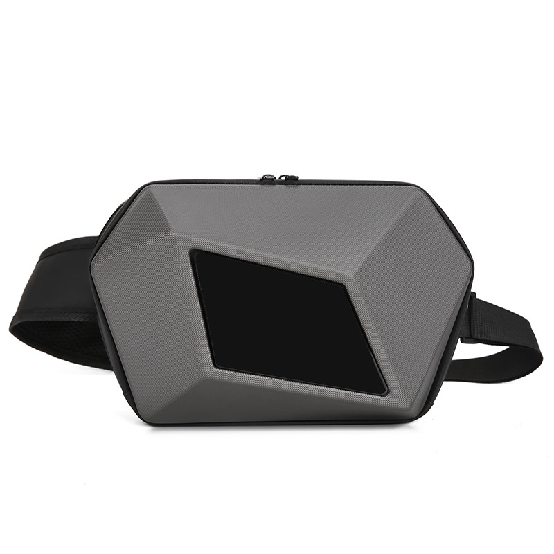 Ανδρική χιαστί τσάντα, PVC περίβλημα, πολυεστερική επένδυση, μάρκα Pengyu, αναπνεύσιμη, αδιάβροχη, ανθεκτική στη φθορά, επεκτάσιμη