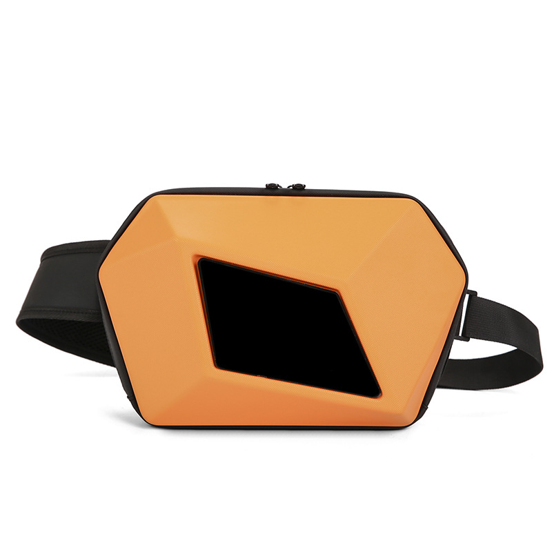 Ανδρική χιαστί τσάντα, PVC περίβλημα, πολυεστερική επένδυση, μάρκα Pengyu, αναπνεύσιμη, αδιάβροχη, ανθεκτική στη φθορά, επεκτάσιμη