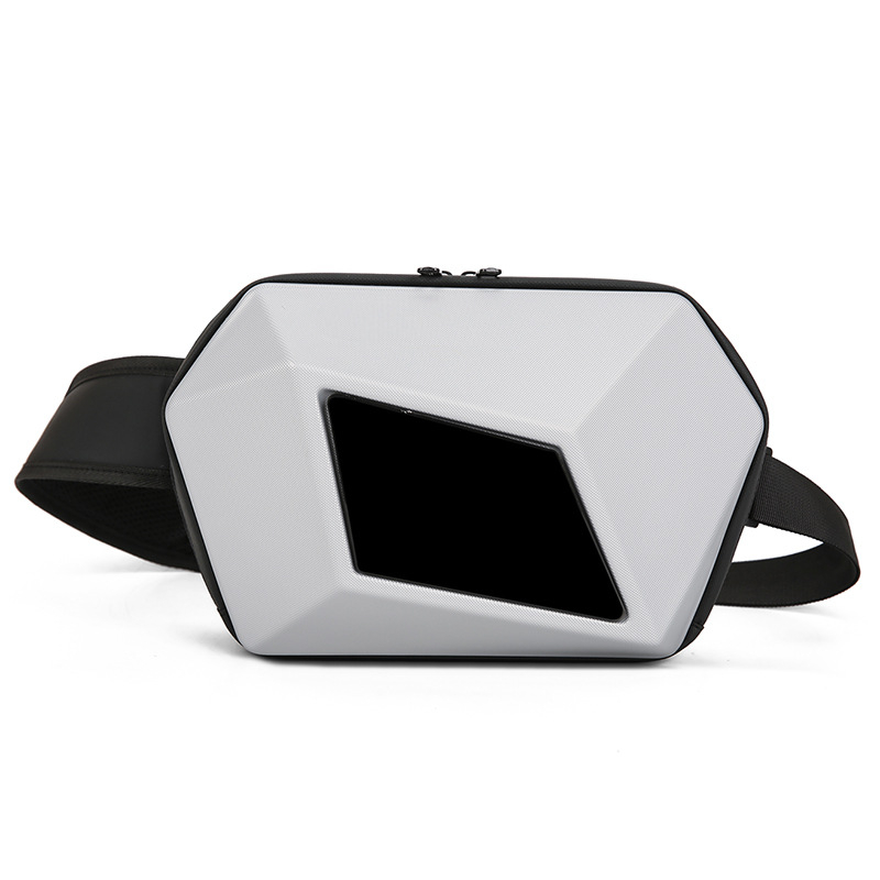 Ανδρική χιαστί τσάντα, PVC περίβλημα, πολυεστερική επένδυση, μάρκα Pengyu, αναπνεύσιμη, αδιάβροχη, ανθεκτική στη φθορά, επεκτάσιμη