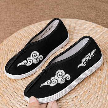 Dječje cipele u tradicionalnom kineskom stilu, izvešene, ručno tkane platnene cipele s mekim ravnim potplatom, unisex