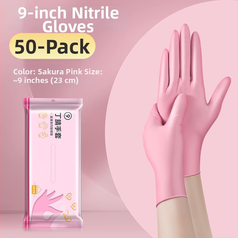 Γάντια μιας χρήσης για πλύσιμο πιάτων - λατέξ, κανονικό πάχος, μήκος 28 εκ, μάρκα Qiaofeng