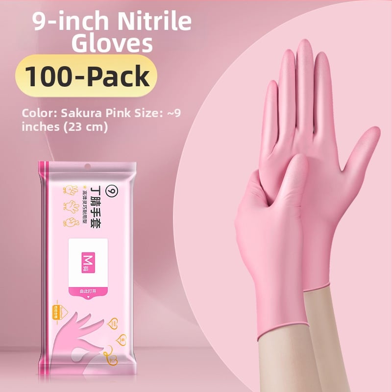 Γάντια μιας χρήσης για πλύσιμο πιάτων - λατέξ, κανονικό πάχος, μήκος 28 εκ, μάρκα Qiaofeng