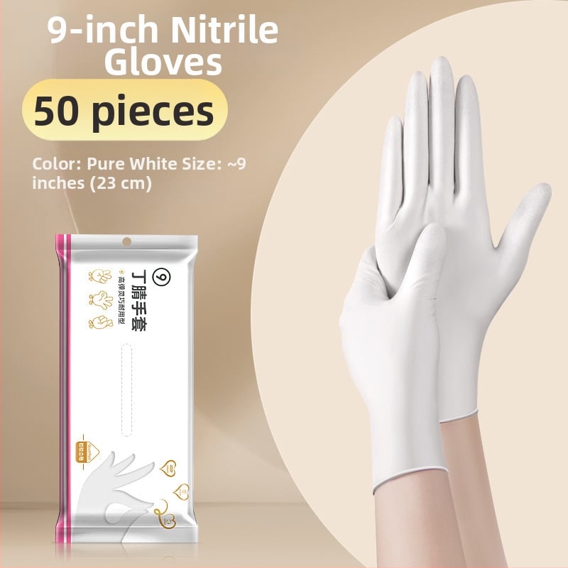 Γάντια μιας χρήσης για πλύσιμο πιάτων - λατέξ, κανονικό πάχος, μήκος 28 εκ, μάρκα Qiaofeng