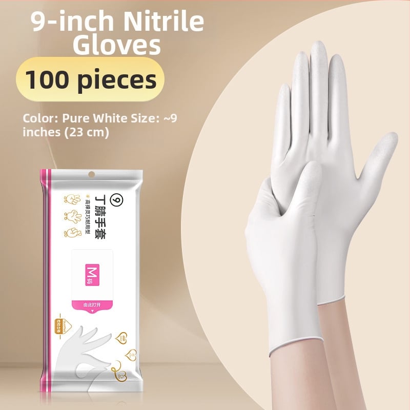 Γάντια μιας χρήσης για πλύσιμο πιάτων - λατέξ, κανονικό πάχος, μήκος 28 εκ, μάρκα Qiaofeng