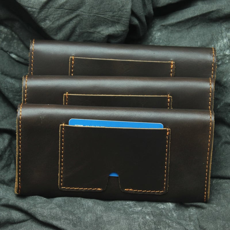 Unisex πορτοφόλι τύπου φακέλου από γνήσιο δέρμα Crazy Horse, μοντέλο LD165, μακρύς μορφή, retro σχέδιο με κλείσιμο flip