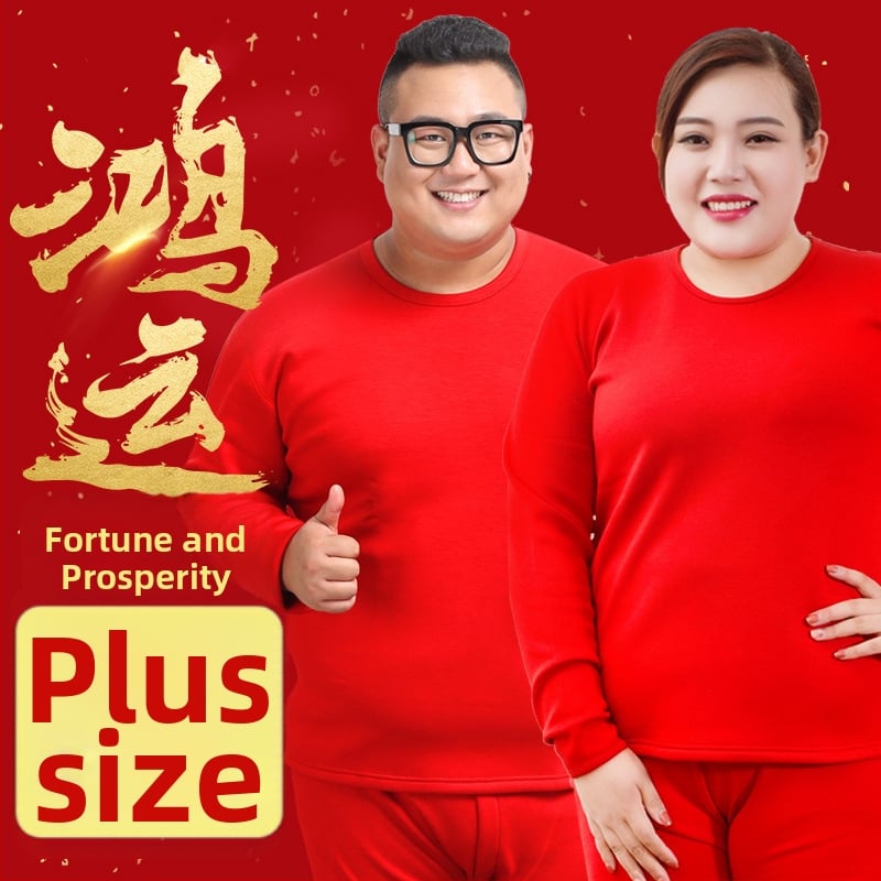 Set de lenjerie termică pentru bărbați, 100% bumbac — călduros pulover cu guler rotund, mâneci lungi și pantaloni, țesătură de greutate medie 181–200 g/m2