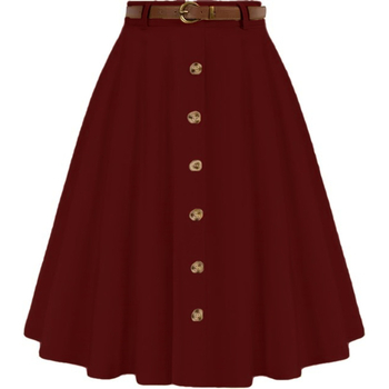 Sukňa typu A-línie s parasolovým strihom, letná elegancia, vysoký pás, midi dĺžka, nylon s elastanom