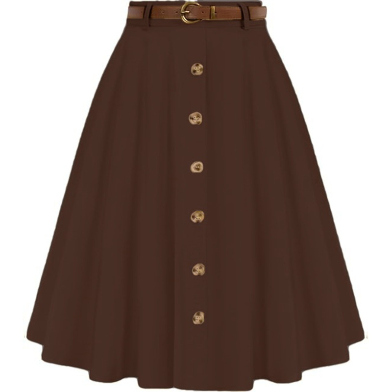 Sukňa typu A-línie s parasolovým strihom, letná elegancia, vysoký pás, midi dĺžka, nylon s elastanom