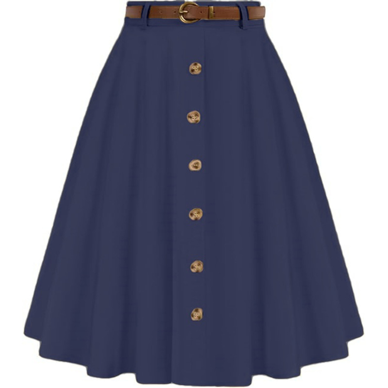 Sukňa typu A-línie s parasolovým strihom, letná elegancia, vysoký pás, midi dĺžka, nylon s elastanom