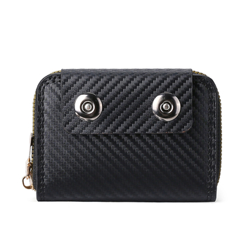 Πορτοφόλι για κέρματα με ακκορντόν στυλ κοντό πορτοφόλι, PU δερμάτινο, θήκη καρτών και μεγάλη χωρητικότητα, ανδρικό, φθινοπωρο 2025