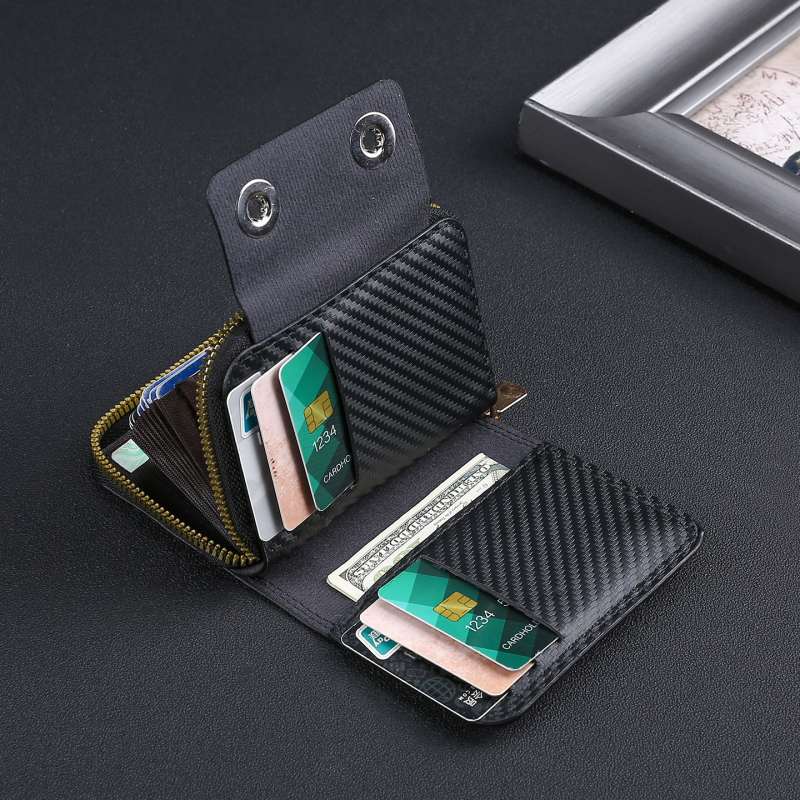 Πορτοφόλι για κέρματα με ακκορντόν στυλ κοντό πορτοφόλι, PU δερμάτινο, θήκη καρτών και μεγάλη χωρητικότητα, ανδρικό, φθινοπωρο 2025