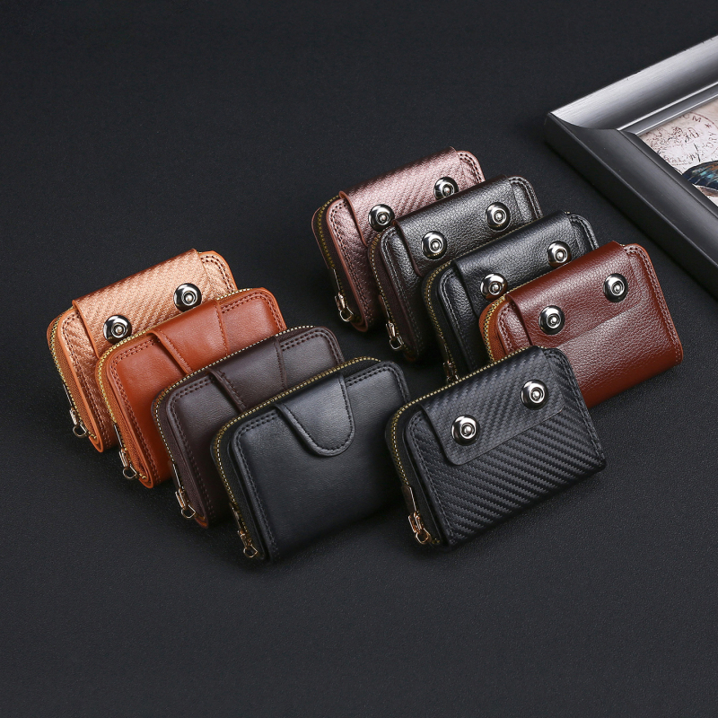 Πορτοφόλι για κέρματα με ακκορντόν στυλ κοντό πορτοφόλι, PU δερμάτινο, θήκη καρτών και μεγάλη χωρητικότητα, ανδρικό, φθινοπωρο 2025