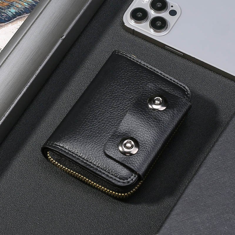 Πορτοφόλι για κέρματα με ακκορντόν στυλ κοντό πορτοφόλι, PU δερμάτινο, θήκη καρτών και μεγάλη χωρητικότητα, ανδρικό, φθινοπωρο 2025