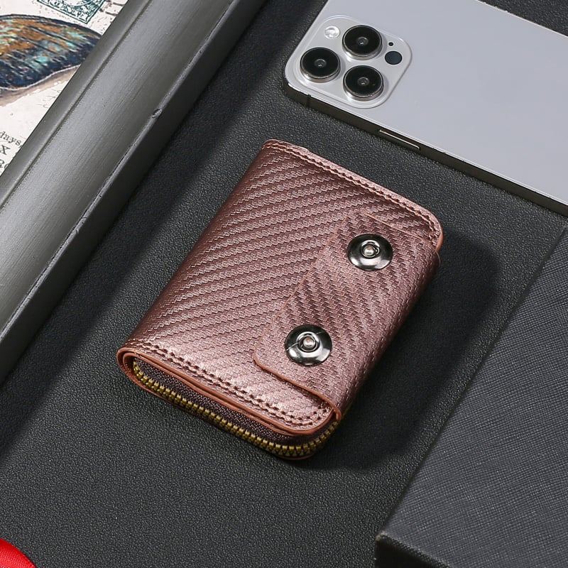 Πορτοφόλι για κέρματα με ακκορντόν στυλ κοντό πορτοφόλι, PU δερμάτινο, θήκη καρτών και μεγάλη χωρητικότητα, ανδρικό, φθινοπωρο 2025