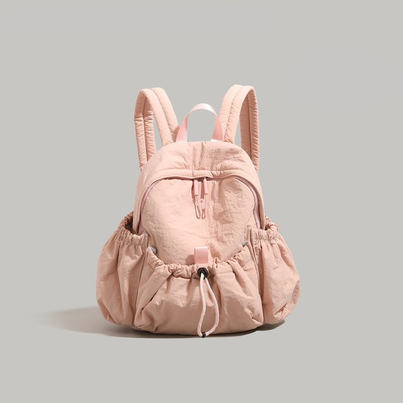 Rucsac pentru studenți – minimalist din nylon, buzunar pentru laptop, fermoar, pentru navetă zilnică și călătorii ușoare