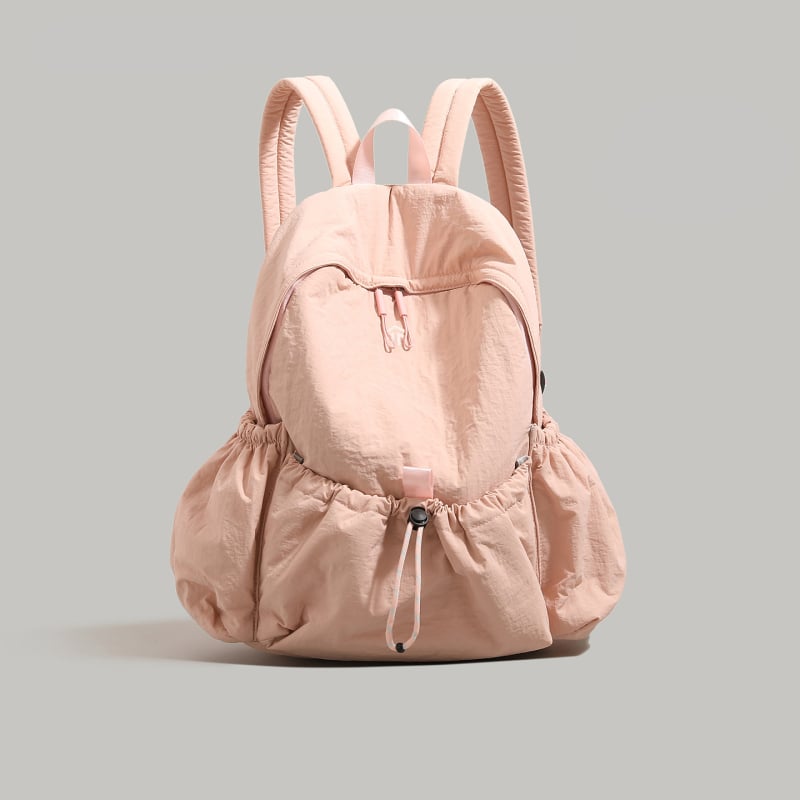 Rucsac pentru studenți – minimalist din nylon, buzunar pentru laptop, fermoar, pentru navetă zilnică și călătorii ușoare