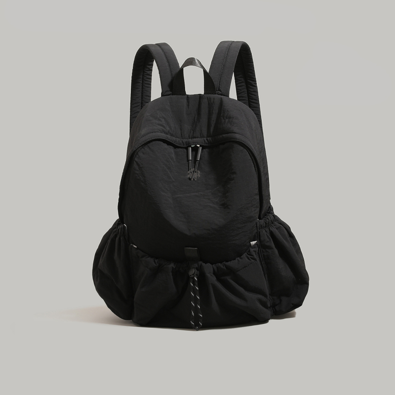 Rucsac pentru studenți – minimalist din nylon, buzunar pentru laptop, fermoar, pentru navetă zilnică și călătorii ușoare