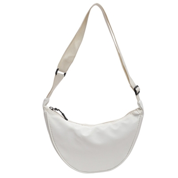 Női dumpling stílusú keresztbody táska, Oxford anyag, poliészter bélés, cipzáras zárás