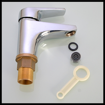 Aerátor na kohútik s filtrom — úspora vody, meď, elektroplating povrch, jednorukové ovládanie, nominálny tlak 1.6 MPa, prevádzková teplota 120°C, montáž vnútorná a vonkajšia