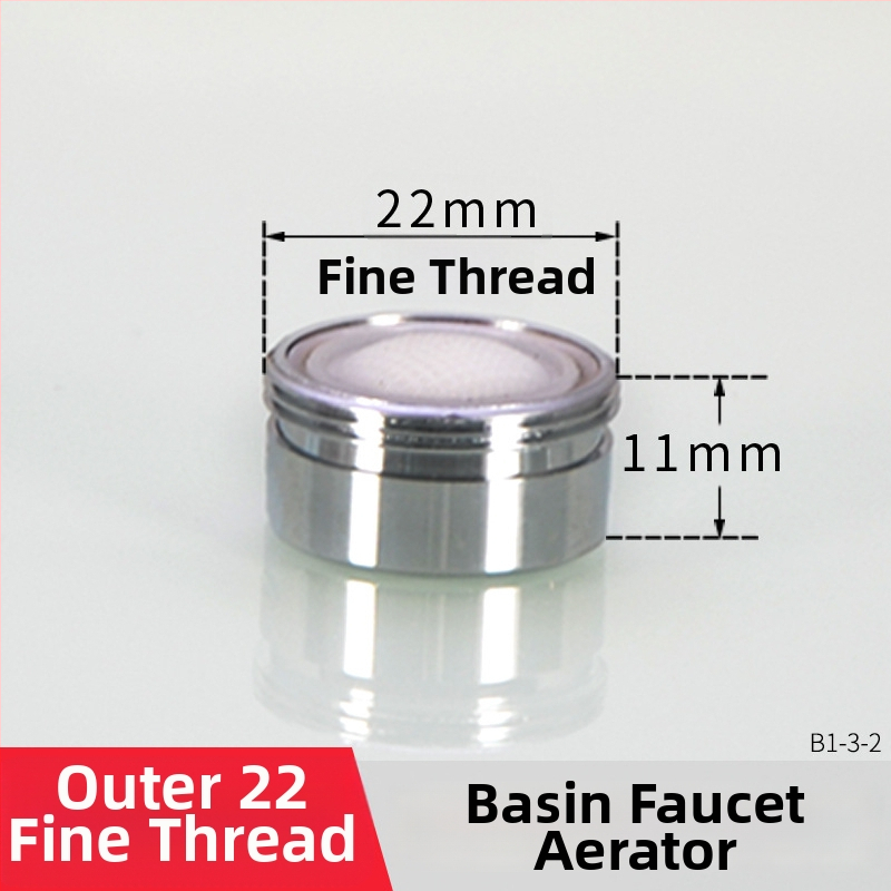 Aerátor na kohútik s filtrom — úspora vody, meď, elektroplating povrch, jednorukové ovládanie, nominálny tlak 1.6 MPa, prevádzková teplota 120°C, montáž vnútorná a vonkajšia