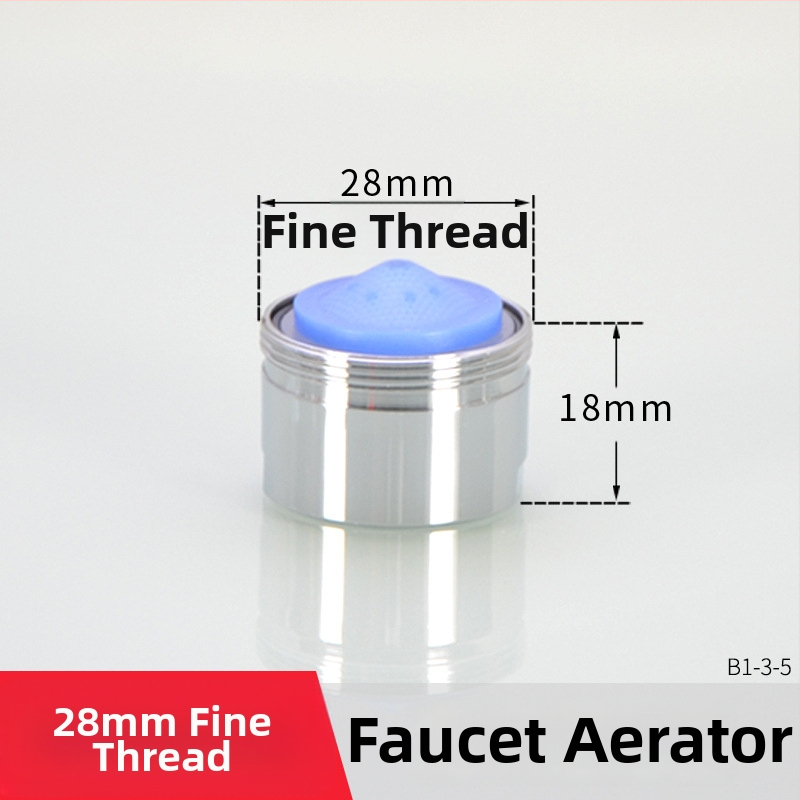 Aerátor na kohútik s filtrom — úspora vody, meď, elektroplating povrch, jednorukové ovládanie, nominálny tlak 1.6 MPa, prevádzková teplota 120°C, montáž vnútorná a vonkajšia