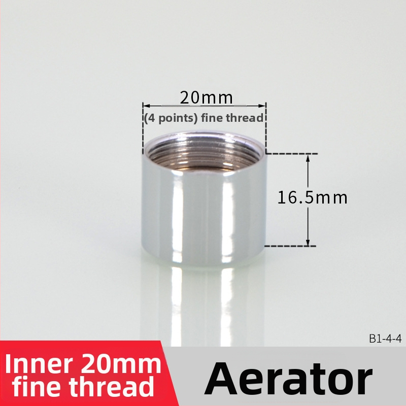 Aerátor na kohútik s filtrom — úspora vody, meď, elektroplating povrch, jednorukové ovládanie, nominálny tlak 1.6 MPa, prevádzková teplota 120°C, montáž vnútorná a vonkajšia