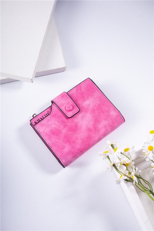 PU bőr női pénztárca, rövid fazonú cipzárral, nagy kapacitás, több kártyatartó rekesz, városi letisztult stílus