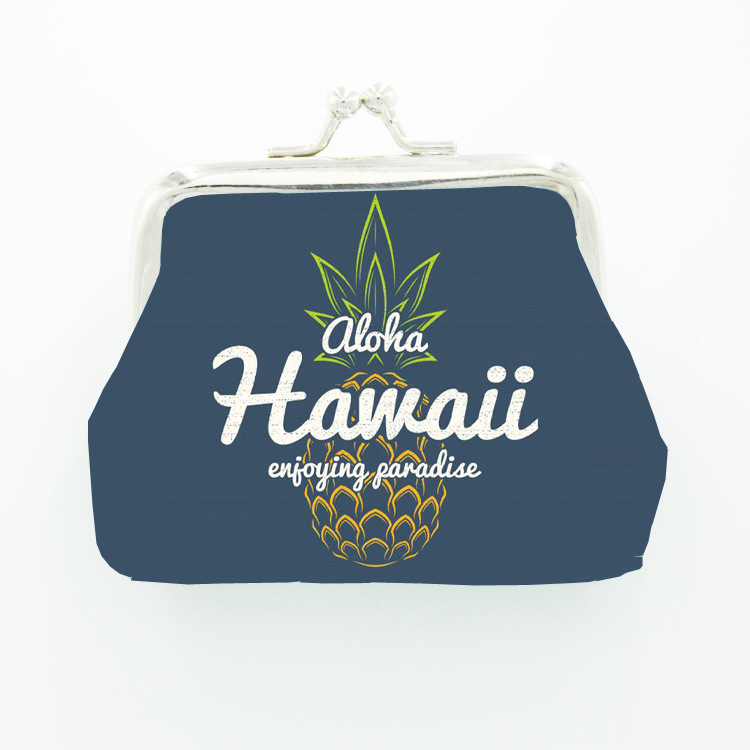 Πορτοφόλι για κέρματα με πόρπη, PU δέρμα, μοτίβο τοπίο, unisex, παιδικό σχέδιο, καθημερινή χρήση