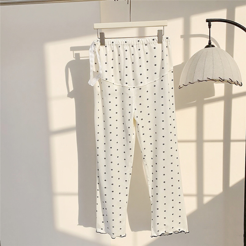 Παντελόνια εγκυμοσύνης με στήριξη κοιλιάς, μετά τον τοκετό, παντελόνια ύπνου με υψηλή μέση σε σχήμα U, ρυθμιζόμενα, παχύ ακρυλικό ύφασμα, κατάλληλα για χειμώνα, άνοιξη και φθινόπωρο