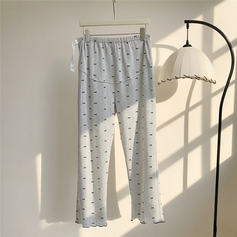 Παντελόνια εγκυμοσύνης με στήριξη κοιλιάς, μετά τον τοκετό, παντελόνια ύπνου με υψηλή μέση σε σχήμα U, ρυθμιζόμενα, παχύ ακρυλικό ύφασμα, κατάλληλα για χειμώνα, άνοιξη και φθινόπωρο