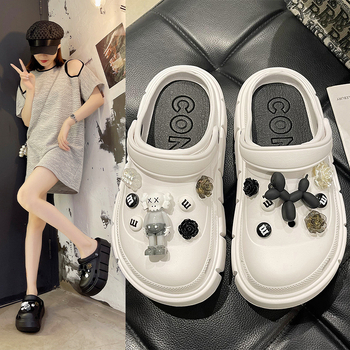 Γυναικείοι κλόγκς με 7 cm παχιά EVA σόλα, EVA επάνω μέρος, κατασκευή με έγχυση, αυξάνουν το ύψος