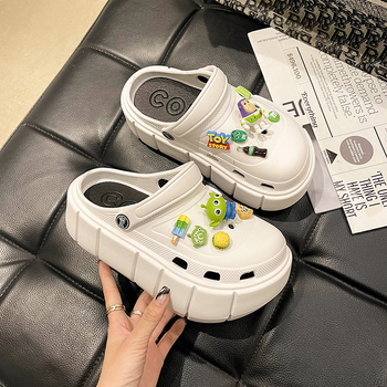 Γυναικείοι κλόγκς με 7 cm παχιά EVA σόλα, EVA επάνω μέρος, κατασκευή με έγχυση, αυξάνουν το ύψος