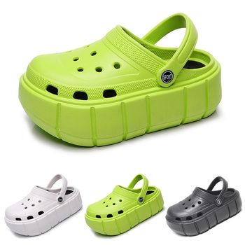 Γυναικείοι κλόγκς με 7 cm παχιά EVA σόλα, EVA επάνω μέρος, κατασκευή με έγχυση, αυξάνουν το ύψος