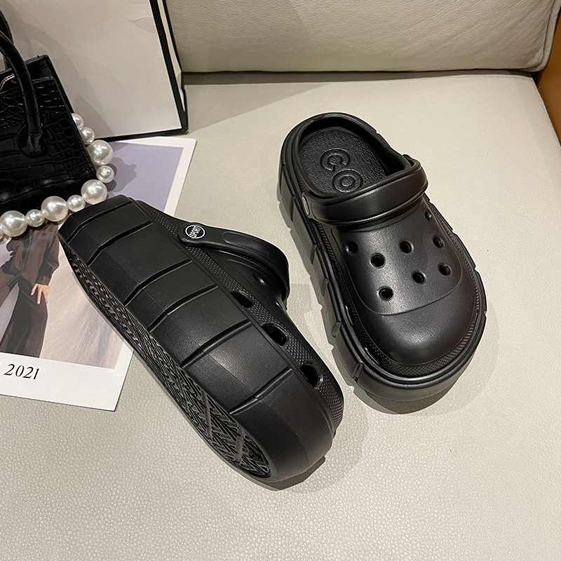 Γυναικείοι κλόγκς με 7 cm παχιά EVA σόλα, EVA επάνω μέρος, κατασκευή με έγχυση, αυξάνουν το ύψος