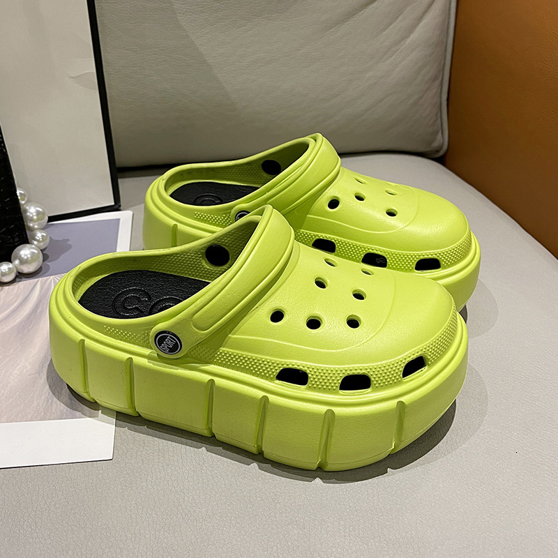 Γυναικείοι κλόγκς με 7 cm παχιά EVA σόλα, EVA επάνω μέρος, κατασκευή με έγχυση, αυξάνουν το ύψος