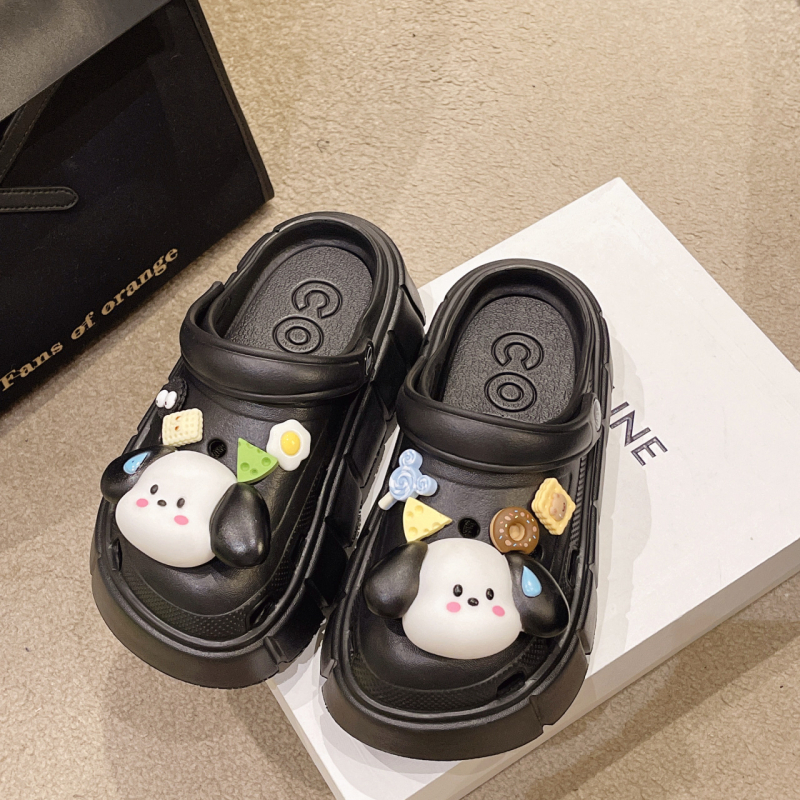 Γυναικείοι κλόγκς με 7 cm παχιά EVA σόλα, EVA επάνω μέρος, κατασκευή με έγχυση, αυξάνουν το ύψος